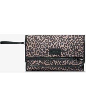 Tiba + Marl Etta Changing Clutch Leopard - White