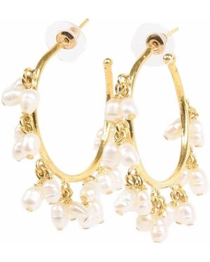 Addicted Anuket Hoop Earrings - Metallic