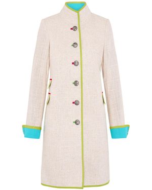 Beatrice von Tresckow Neutrals Oatmeal Linen Cavalier Jacket - Natural