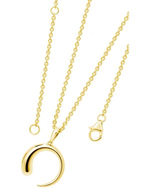 Lucy Quartermaine Luna Pendant - Metallic