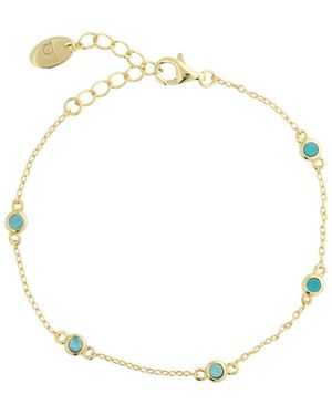 Beyjou Mini Gem Chain Bracelet - Metallic