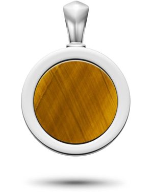 Rahul Patel Collection Genesis Tiger's Eye Amulet - Metallic