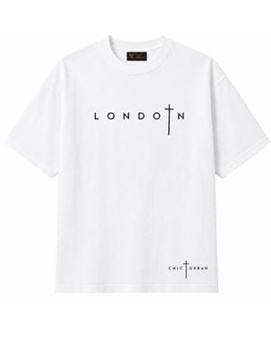 Chic Urban London Grace Oversized T-Shirt - White