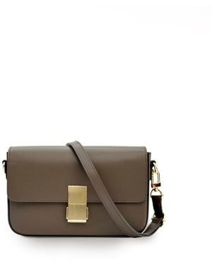 Apatchy London The Flora Mink Leather Bag - Brown