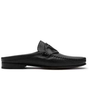 Ilvi Cohen Floater Leather Slipper - Black