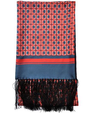 Gresham Blake Scarlet Chain Scarf - Red