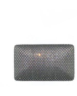 Simitri Fishnet Clutch - Grey