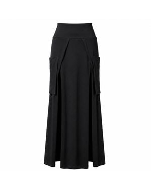 Yogi8Apparel Soft Armour Split Skirt - Black