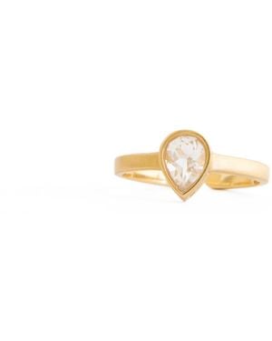 Christina Greene Salomé Crystal Ring - Metallic