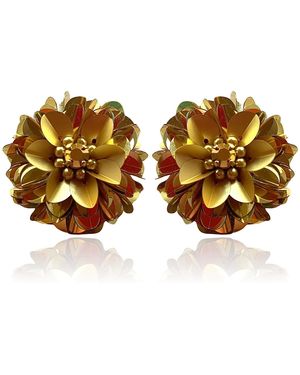PINAR OZEVLAT Blossom Studs Two Tone - Metallic