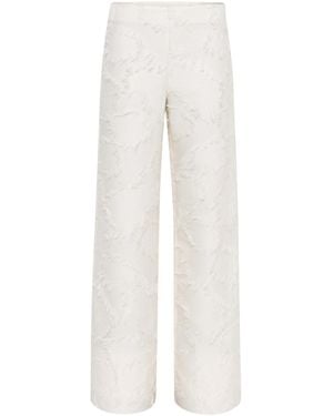 SÉLONE Jora Fringe Pants - White