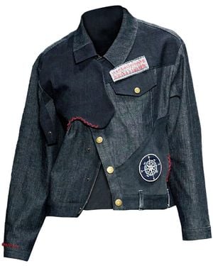 Story Wear Dog Asymmetric Jacket - Blue