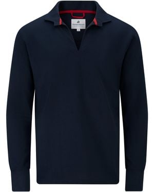 Arthur Beale Vintage Cotton Rugby Shirt - Blue