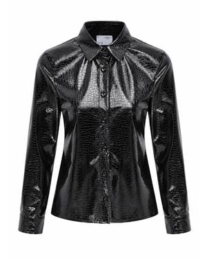 Ats the Label Noir Croc Statement Shirt - Black