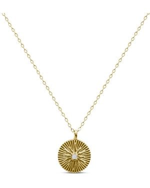 Clemence Wren Radiant Star Pendant Necklace - Metallic