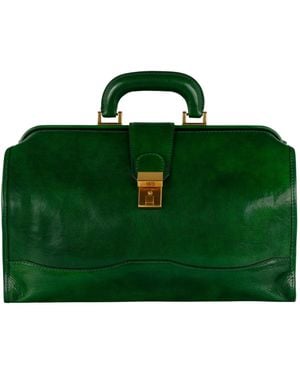 Time Resistance Small Leather Doctor Bag For - Green