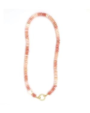 Shar Oke Opal & Freshwater Pearl Necklace - White