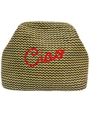 Lilly Loves Ciao And Straw Pouch - Green