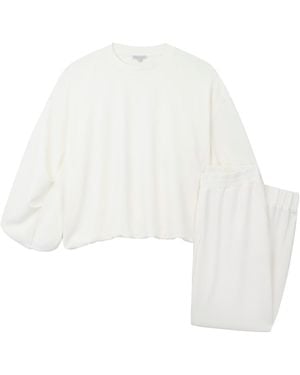 Mamu Dream Cloud Dancer Sweatshirt & Joggers Set - White