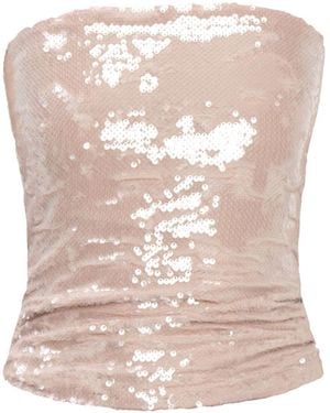 OW Collection Neutrals Ruby Sequin Tube Top - Pink