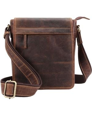 Lloyd Baker Arrah Distressed Leather Crossbody Bag - Brown