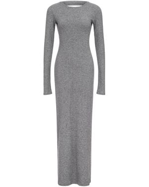 Serotoninn Stone Knit Maxi Dress - Gray