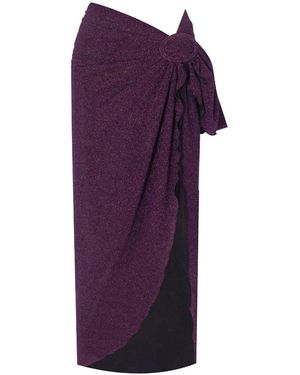 Nur Karaata Luna Sparkle Skirt - Purple