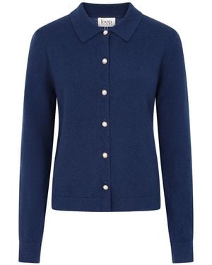 Loop Cashmere Knitted Shirt - Blue