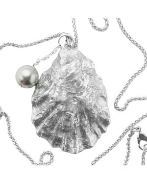Lovard Small Curly Oyster Necklace - White