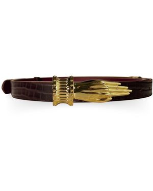 Indigolush Gilded Lure Cherry Belt - Brown
