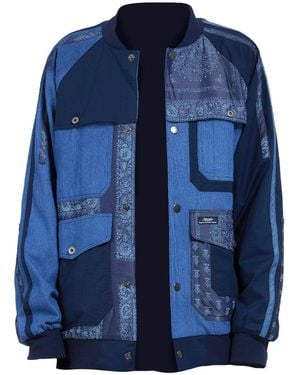 Story Wear Baseball Denim Jacket - Blue
