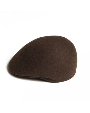 Dasmarca Hats Tate Wood Blocked Melange Felt Cap - Brown