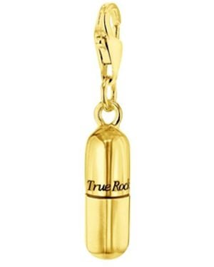 True Rocks 18Kt-Plated Mini Pill Charm - Metallic