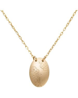 Kate Koel August Birth Flower Necklace - Metallic