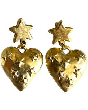 Sccollection Stella Star & Heart Earrings - Metallic