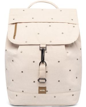 Lefrik Kaut Backpack Ecru Dots - Natural