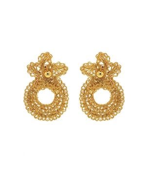 Lavish by Tricia Milaneze All Audrey Handmade Crochet Earrings - Metallic