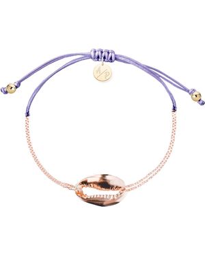 Adriana Pappas Designs Mini Metal Shell Chain Bracelet - White