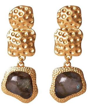 Christina Greene Waterfall Earrings - Metallic