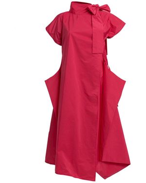 Bianca Popp Halves Dress With Shoulder Ribbon - Red