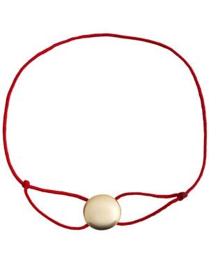 Bold Manifest Designs Geometric Cord Bracelet X Pill - Red
