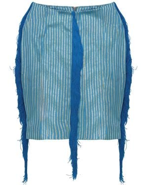 28Natelier The Saya Midi Skirt - Blue
