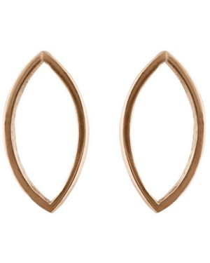 Edge Only Marquise Slice Earrings - Metallic