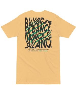 Anchor and Crew Vintage Balance Le Dance Disco! Cotton Embroidered Oversized T-Shirt - Natural