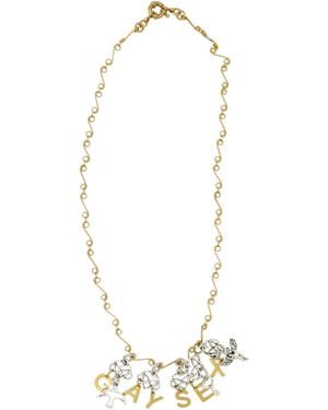 Vickisarge G*Y S*X Necklace - Black