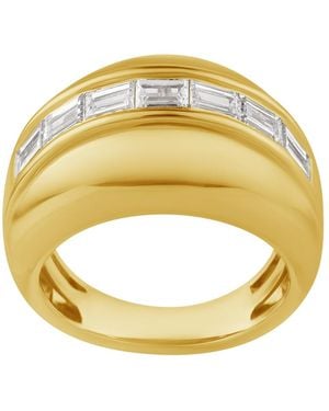 Artisan 14K Baguette Diamond Channel Set Band Ring - Metallic