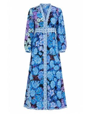 Raishma Amara Floral Dress - Blue