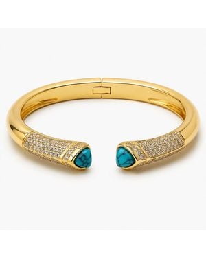 By Ozge Guardian Plated Cuff Bracelet - Metallic