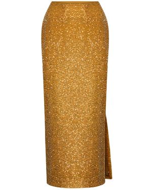 Elsava Lina Sequin Skirt - Yellow