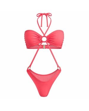 Maui X Lolita Yara Neon Coral Bikini - Pink